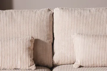 Copenhagen 5-personers Højrevendt U-formet Sofa med Divan og Chaiselong i Manchester - Beige - Møbler - Sofaer - U Sofa
