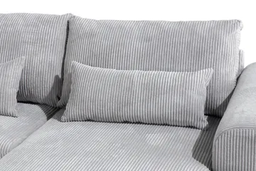 Copenhagen 5-personers Venstrevendt U-formet Sofa med Divan og Chaiselong i Manchester - Lysegrå - Møbler - Sofaer - U Sofa
