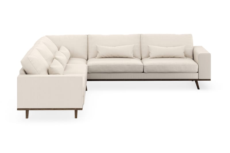 Copenhagen 6-personers L-formet Hjørnesofa i Manchester - Beige - Møbler - Sofaer - Hjørnesofa