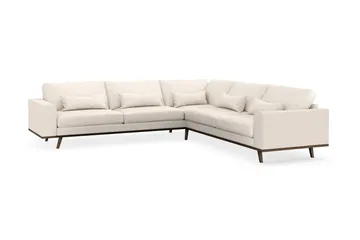 Copenhagen 6-personers L-formet Hjørnesofa i Manchester - Beige - Møbler - Sofaer - Hjørnesofa