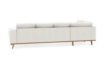 Copenhagen Compact 4-personers Venstrevendt U-formet Sofa med Divan og Chaiselong i Stof - Lysegrå - Møbler - Sofaer - U Sofa