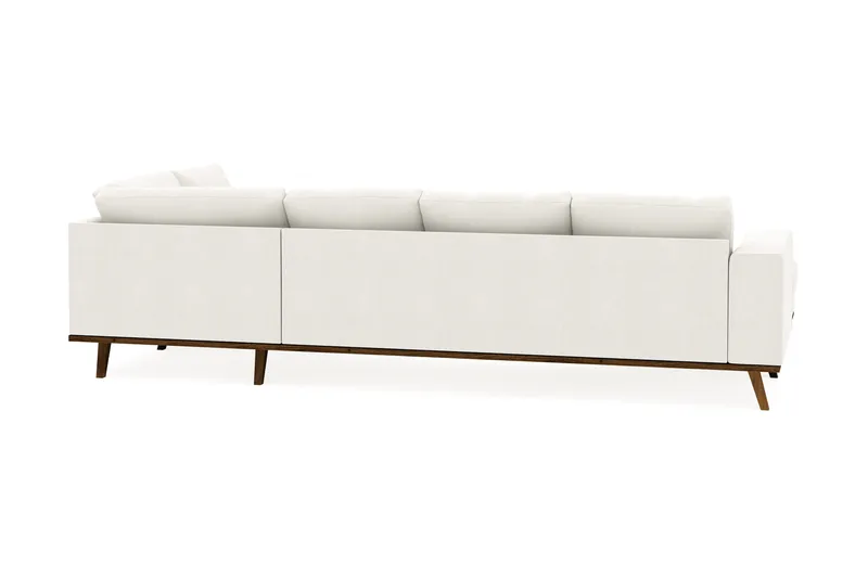 Copenhagen Compact 4-personers Højrevendt U-formet Large Sofa med Divan og Chaiselong i Stof - Lysegrå - Møbler - Sofaer - U Sofa