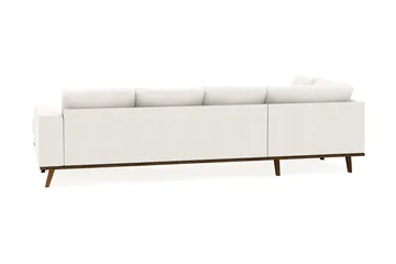 Copenhagen Compact 4-personers Venstrevendt U-formet Sofa med Divan og Chaiselong i Stof - Lysegrå - Møbler - Sofaer - U Sofa