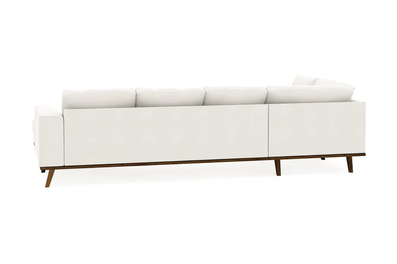 Copenhagen Compact 4-personers Venstrevendt U-formet Sofa med Divan og Chaiselong i Stof - Lysegrå - Møbler - Sofaer - U Sofa