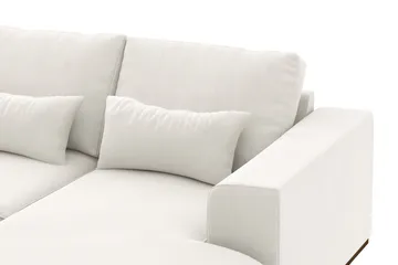 Copenhagen Compact 4-personers Venstrevendt U-formet Sofa med Divan og Chaiselong i Stof - Lysegrå - Møbler - Sofaer - U Sofa