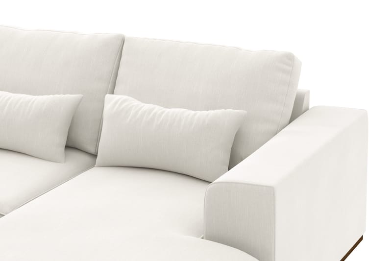 Copenhagen Compact 4-personers Venstrevendt U-formet Sofa med Divan og Chaiselong i Stof - Lysegrå - Møbler - Sofaer - U Sofa