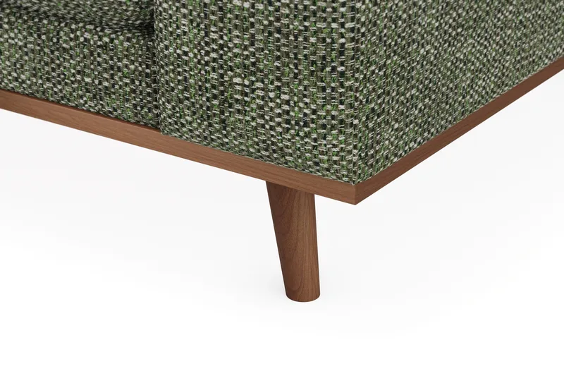 Copenhagen Premium 4-seters Venstrevendt L-formet Dyp Divansofa i Chenille - Grønn - Møbler - Sofaer - Sofa med chaiselong