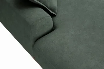 Copenhagen Premium 5-seters Høyrevendt U-formet Dyp Sofa med Divan og Sjeselong i Stof - Grøn - Møbler - Sofaer - U Sofa