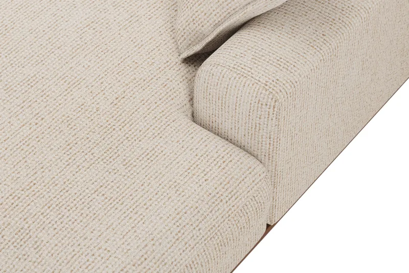 Copenhagen Premium 5-seters Venstrevendt U-formet Dyp Sofa med Divan og Sjeselong i Chenille - Beige - Møbler - Sofaer - U Sofa