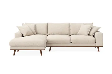 Copenhagen Premium 4-seters Venstrevendt L-formet Dyp Divansofa i Chenille