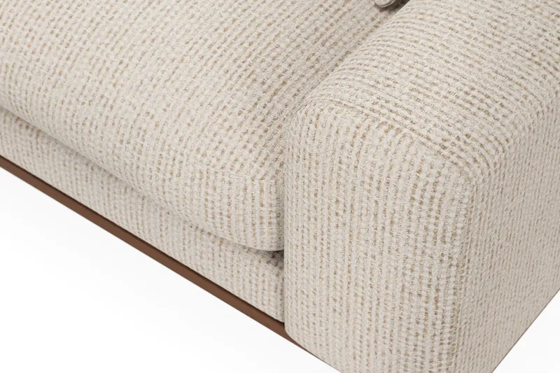 Copenhagen Premium 4-seters Venstrevendt L-formet Dyp Sjeselongsofa i Chenille - Beige - Møbler - Sofaer - Sofa med chaiselong