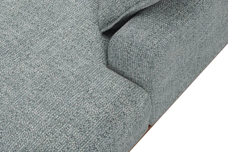 Copenhagen Premium 5-seters Venstrevendt U-formet Dyp Sofa med Divan og Sjeselong i Chenille - Grå/blå - Møbler - Sofaer - U Sofa