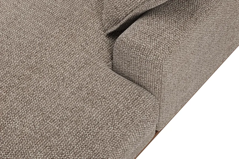 Copenhagen Premium 5-seters Venstrevendt U-formet Dyp Sofa med Divan og Sjeselong i Chenille - Brun - Møbler - Sofaer - U Sofa