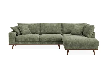 Copenhagen Premium 4-seters Høyrevendt L-formet Dyp Sjeselongsofa i Chenille