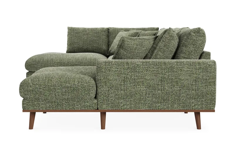 Copenhagen Premium 5-seters Venstrevendt U-formet Dyp Sofa med Divan og Sjeselong i Chenille - Grønn - Møbler - Sofaer - U Sofa