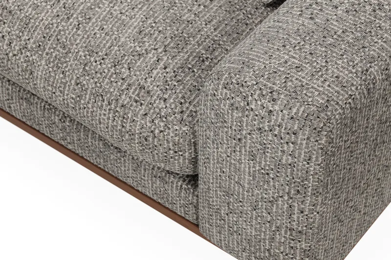 Copenhagen Premium 4-seters Venstrevendt L-formet Dyp Divansofa i Chenille - Grå - Møbler - Sofaer - Sofa med chaiselong