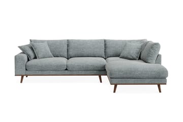Copenhagen Premium 4-seters Høyrevendt L-formet Dyp Sjeselongsofa i Chenille