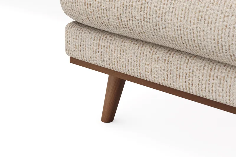 Copenhagen Premium 5-seters Venstrevendt U-formet Dyp Sofa med Divan og Sjeselong i Chenille - Beige - Møbler - Sofaer - U Sofa