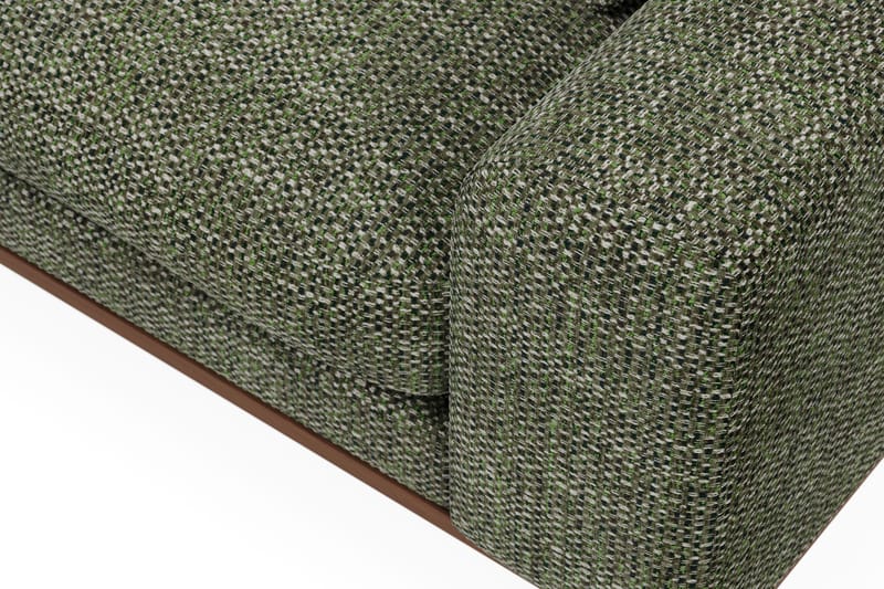 Copenhagen Premium 4-seters Venstrevendt L-formet Dyp Divansofa i Chenille - Grønn - Møbler - Sofaer - Sofa med chaiselong