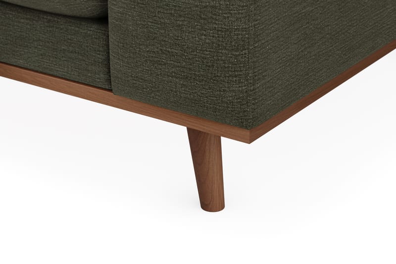 Copenhagen Premium 4-seters Venstrevendt L-formet Dyp Sjeselongsofa i Stoff - Grønn - Møbler - Sofaer - Sofa med chaiselong