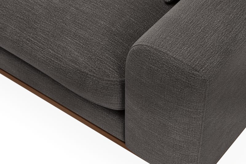 Copenhagen Premium 4-seters Venstrevendt L-formet Dyp Divansofa i Stoff - Mørk grå - Møbler - Sofaer - Sofa med chaiselong