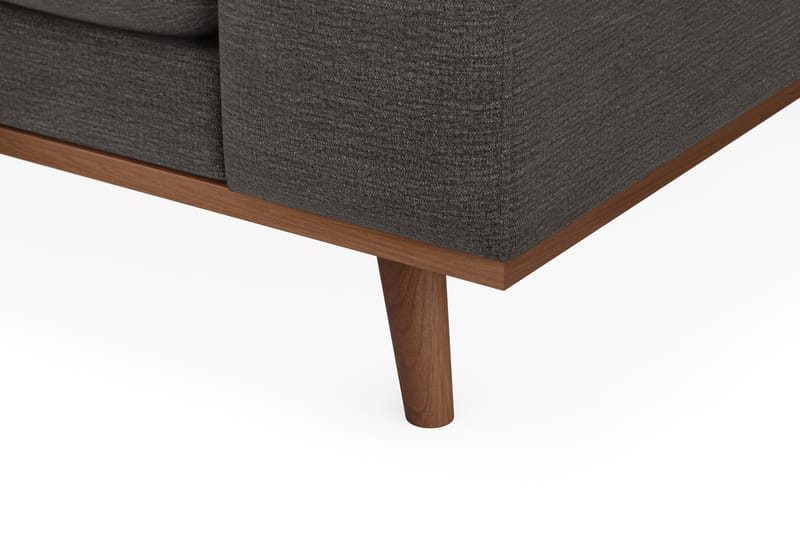 Copenhagen Premium 4-seters Venstrevendt L-formet Dyp Divansofa i Stoff - Mørk grå - Møbler - Sofaer - Sofa med chaiselong