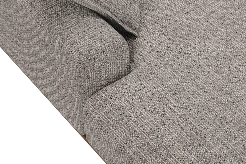 Copenhagen Premium 5-seters Høyrevendt U-formet Dyp Sofa med Divan og Sjeselong i Chenille - Grå - Møbler - Sofaer - U Sofa