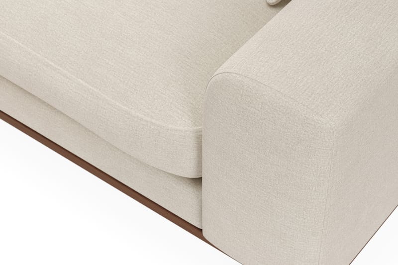 Copenhagen Premium 4-seters Venstrevendt L-formet Dyp Divansofa i Stoff - Beige - Møbler - Sofaer - Sofa med chaiselong