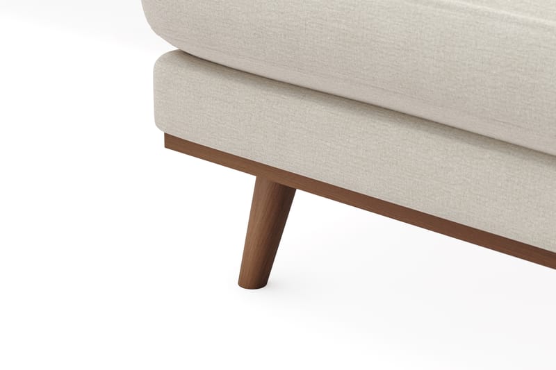 Copenhagen Premium 5-seters Høyrevendt U-formet Dyp Sofa med Divan og Sjeselong i Stoff - Lys beige - Møbler - Sofaer - U Sofa