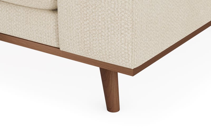 Copenhagen Premium 4-seters Venstrevendt L-formet Dyp Divansofa i Chenille - Lys beige - Møbler - Sofaer - Sofa med chaiselong