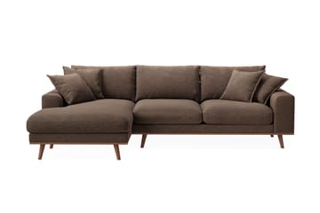 Copenhagen Premium 4-seters Venstrevendt L-formet Dyp Divansofa i Stoff