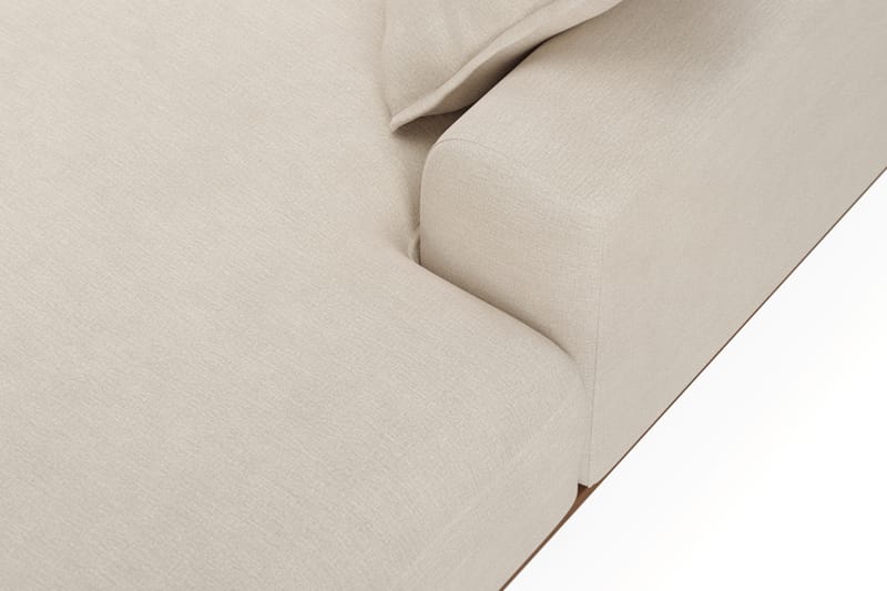 Copenhagen Premium 5-seters Høyrevendt U-formet Dyp Sofa med Divan og Sjeselong i Stoff - Beige - Møbler - Sofaer - U Sofa
