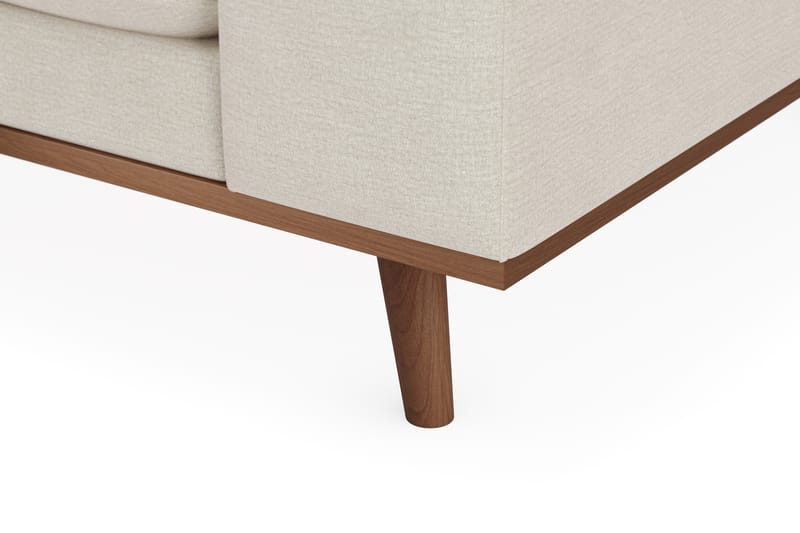 Copenhagen Premium 4-seters Venstrevendt L-formet Dyp Sjeselongsofa i Stoff - Lys beige - Møbler - Sofaer - Sofa med chaiselong