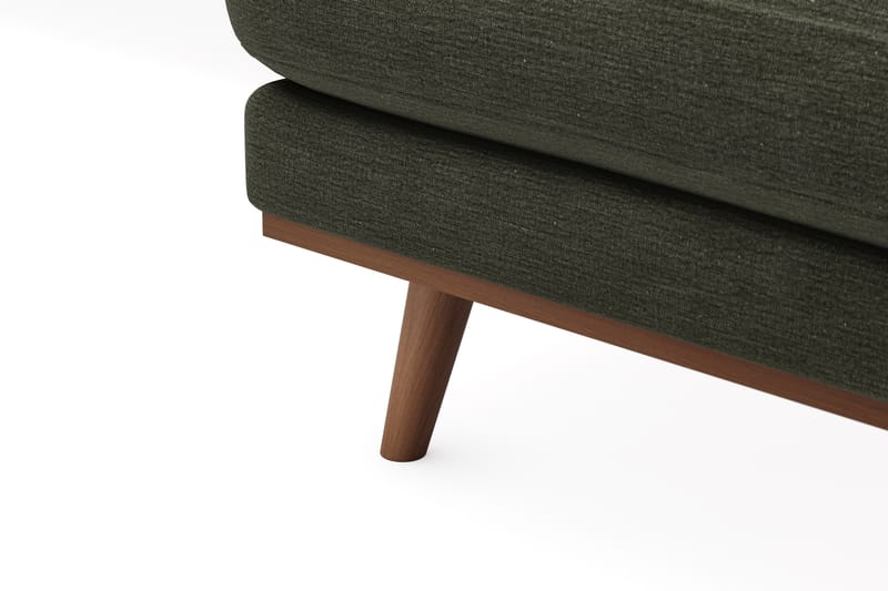 Copenhagen Premium 5-seters Høyrevendt U-formet Dyp Sofa med Divan og Sjeselong i Stoff - Grønn - Møbler - Sofaer - U Sofa