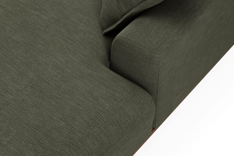 Copenhagen Premium 5-seters Høyrevendt U-formet Dyp Sofa med Divan og Sjeselong i Stoff - Grønn - Møbler - Sofaer - U Sofa