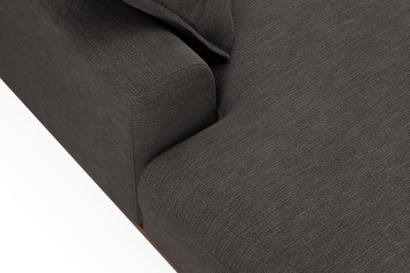 Copenhagen Premium 5-seters Venstrevendt U-formet Dyp Sofa med Divan og Sjeselong i Stoff - Mørk grå - Møbler - Sofaer - U Sofa