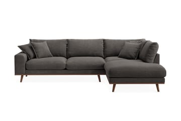 Copenhagen Premium 4-seters Høyrevendt L-formet Dyp Sjeselongsofa i Stoff