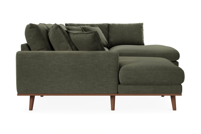 Copenhagen Premium 5-seters Venstrevendt U-formet Dyp Sofa med Divan og Sjeselong i Stoff - Grønn - Møbler - Sofaer - U Sofa