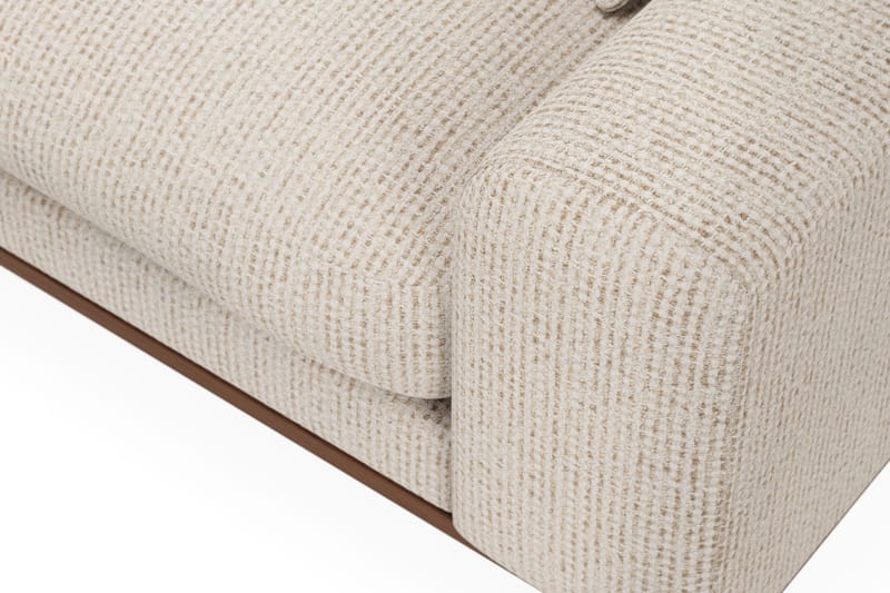 Copenhagen Premium 4-seters Venstrevendt L-formet Dyp Divansofa i Chenille - Beige - Møbler - Sofaer - Sofa med chaiselong