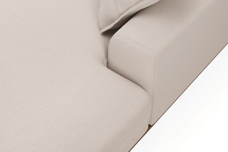 Copenhagen Premium 5-seters Venstrevendt U-formet Dyp Sofa med Divan og Sjeselong i Bouclé - Lys beige - Møbler - Sofaer - U Sofa