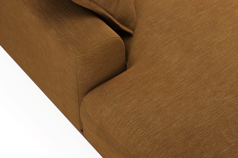 Copenhagen Premium 5-seters Venstrevendt U-formet Dyp Sofa med Divan og Sjeselong i Stoff - Sennepsgul - Møbler - Sofaer - U Sofa