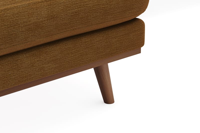 Copenhagen Premium 5-seters Venstrevendt U-formet Dyp Sofa med Divan og Sjeselong i Stoff - Sennepsgul - Møbler - Sofaer - U Sofa