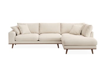 Copenhagen Premium 4-seters Høyrevendt L-formet Dyp Sjeselongsofa i Stoff