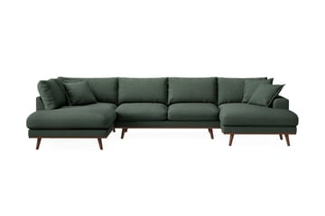 Copenhagen Premium 5-seters Venstrevendt U-formet Dyp Sofa med Divan og Sjeselong i Stof