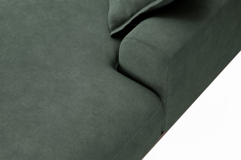 Copenhagen Premium 5-seters Venstrevendt U-formet Dyp Sofa med Divan og Sjeselong i Stof - Grøn - Møbler - Sofaer - U Sofa