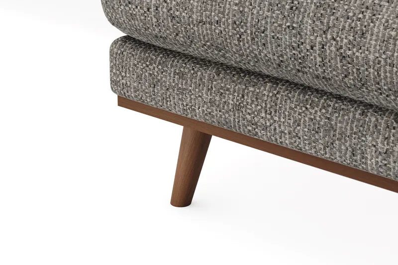 Copenhagen Premium 5-seters Venstrevendt U-formet Dyp Sofa med Divan og Sjeselong i Chenille - Grå - Møbler - Sofaer - U Sofa