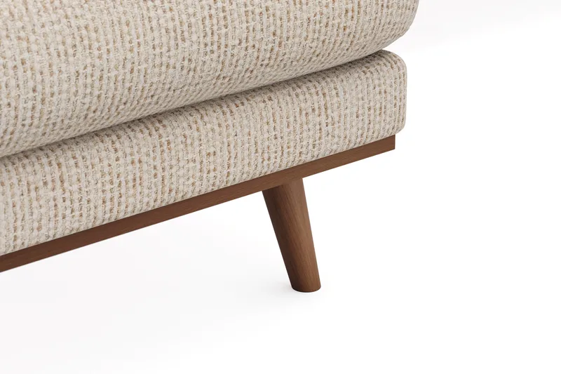 Copenhagen Premium 5-seters Høyrevendt U-formet Dyp Sofa med Divan og Sjeselong i Chenille - Beige - Møbler - Sofaer - U Sofa