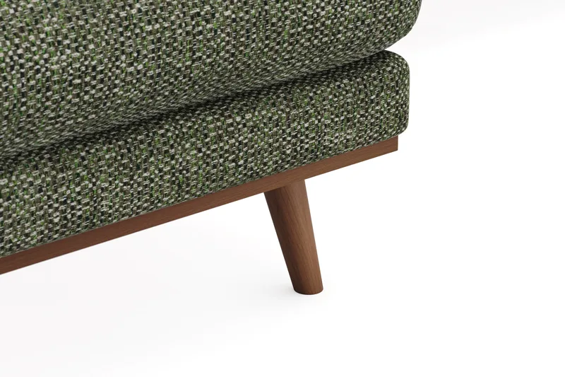 Copenhagen Premium 5-seters Høyrevendt U-formet Dyp Sofa med Divan og Sjeselong i Chenille - Grønn - Møbler - Sofaer - U Sofa