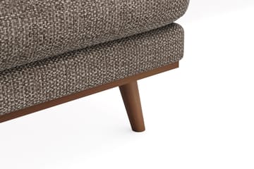Copenhagen Premium højrevendt 5-personers dyb U-formet sofa med divan og chaiselong i chenille - Brun - Møbler - Sofaer - U Sofa