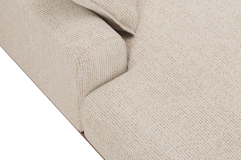 Copenhagen Premium 5-seters Høyrevendt U-formet Dyp Sofa med Divan og Sjeselong i Chenille - Beige - Møbler - Sofaer - U Sofa